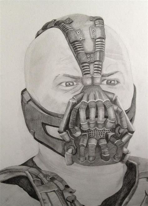 Drawing Of Bane From The Dark Knight Rises