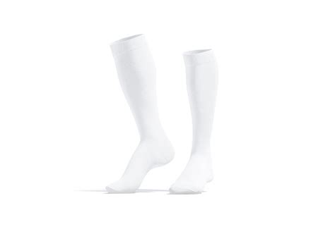 blank white pair soccer socks toe mockup halfturned view stock photo  image  istock