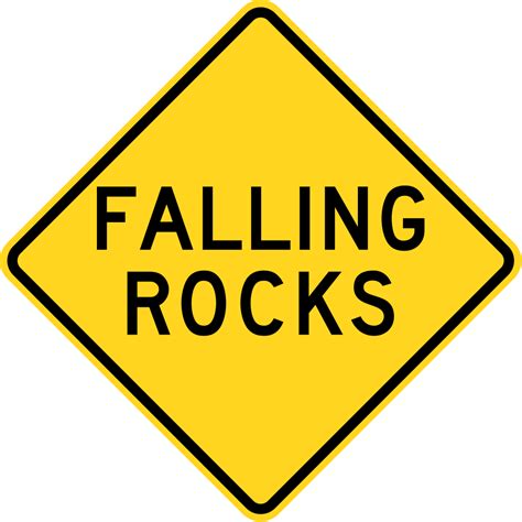 Filepadot Falling Rocks Signsvg Wikipedia