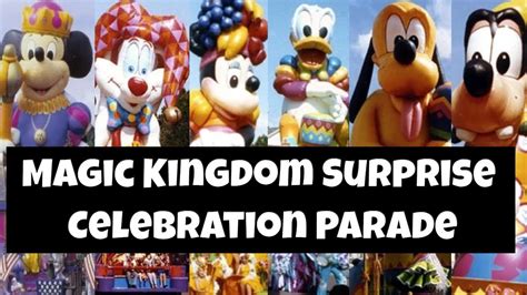 Extinct Surprise Celebration Parade Disney Worlds 20th Birthday