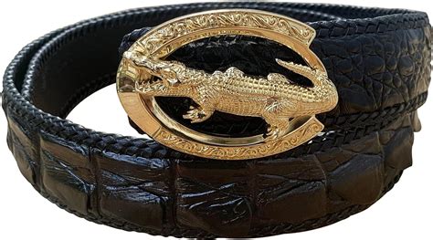 white genuine crocodile alligator leather skin belt for men alligator leather belt for men