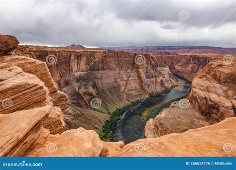Horseshoe Bend On Colorado River In Glen Canyon Part Of Grand Canyon