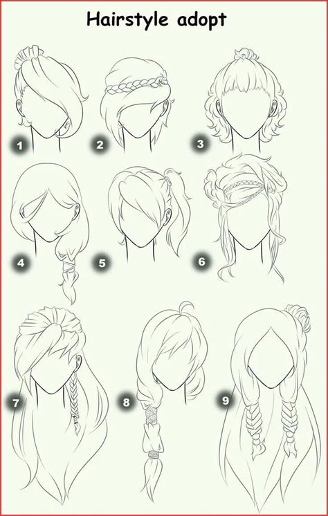 Get 28 Ponytail Anime Girl Hair Sketch