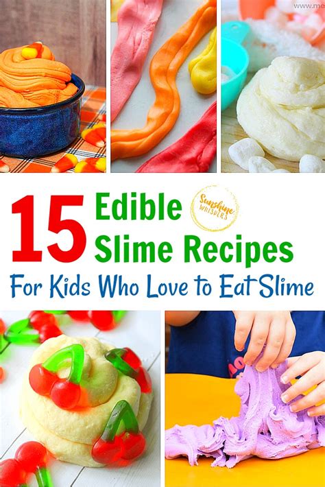 15 Edible Slime Recipes For Kids Who Love To Eat Slime Sunshine Whispers