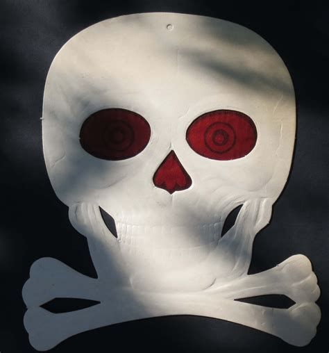 Skull With Translucent Red Eyes Horror Ghoulies Halloween