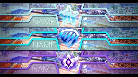 Free Banner Template 13 Rocket League Style Youtube