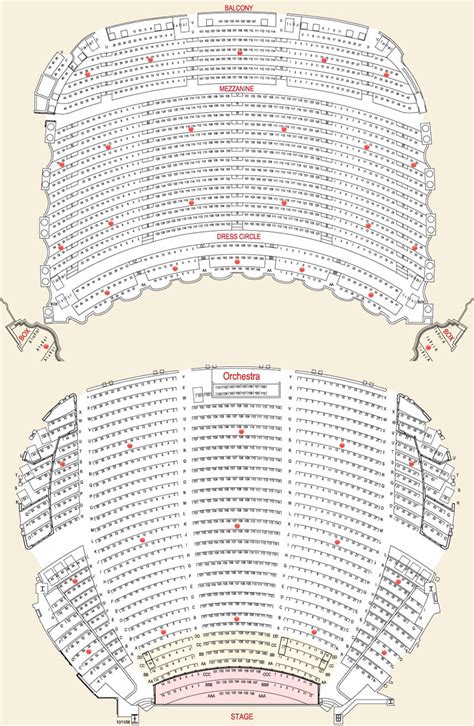 Citizens Bank Opera House Seating Chart Theatre In Boston