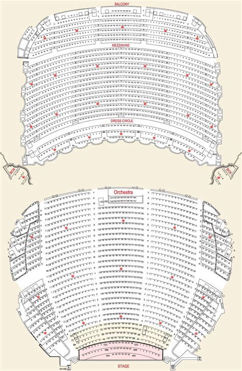 Citizen Bank Opera House Seating Chart Templates Printable Free