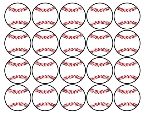 Baseball Cupcake Toppers Free Printable Paper Trail Design