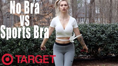 Sports Bra Vs No Bra Target Ep 2 YouTube