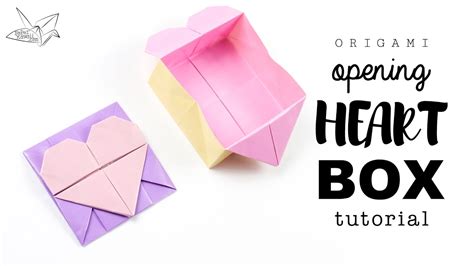 Origami Opening Heart Box Envelope Tutorial Design Francis Ow