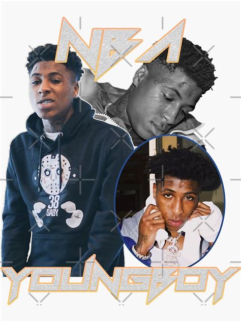 Nba Youngboy Sticker By Wooback10 Redbubble