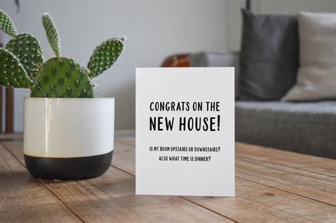 Funny Housewarming Card New Home Housewarming T Etsy