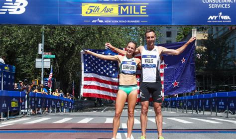 jenny simpson and nick willis win at 5th avenue mile aw