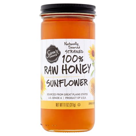 Sam's Choice 100% Raw Honey, Sunflower, 11 oz - Walmart.com - Walmart.com