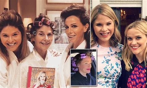 Laura Bush Enjoys A Pampering Session With Jenna And Barbara