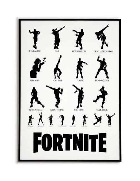 Poster Fortnite From The Game For The Player Dancing With Fortnite For