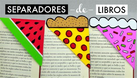 Separadores De Libros Sandía Pizza Y Pastel │espacio Creativo