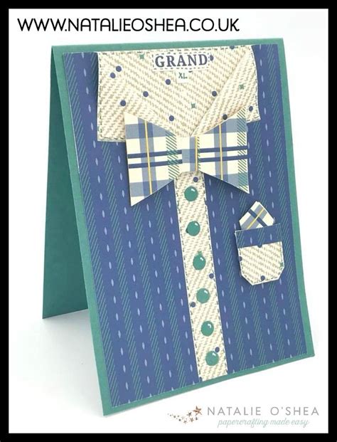 Stampin Up Mens Birthday Card Using True Gentleman Birthday Cards