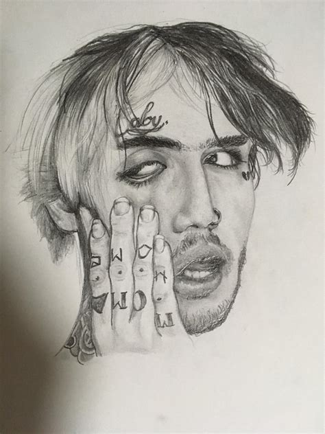 Lil Peep On Paper How Do I Do Dibujos Detallados Bocetos De Retrato