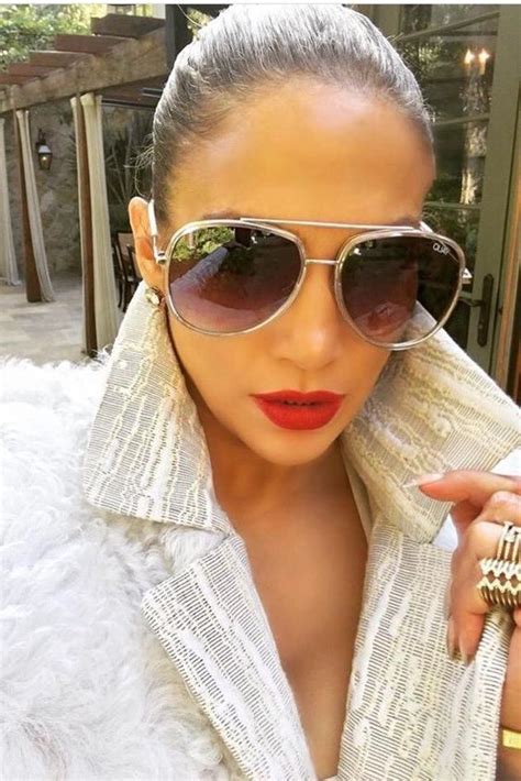 Jennifer Lopez Wearing Quay Needing Fame Sunglasses And Rd Roth