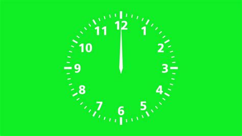 Close up red alarm clock, fork, and spoon on wooden table with green outdoor nature blur background. Clock Time Lapse With Green Screen Stock Footage Video ...