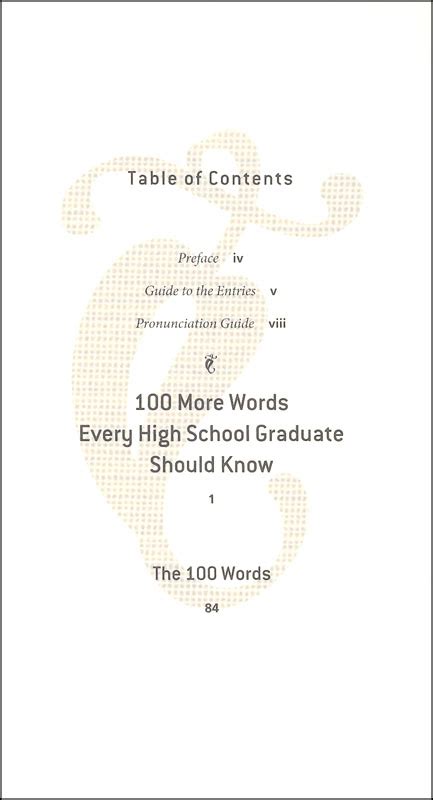 100 More Words Every High School Graduate Should Know Houghton