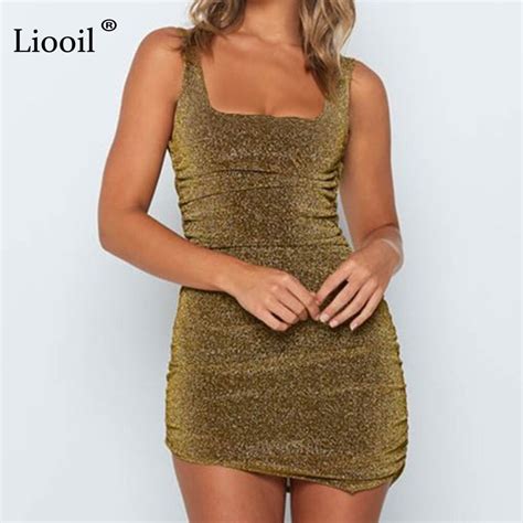 Liooil Sexy Backless Mini Dress Women Clothes 2019 Spring Summer Spaghetti Strap Bodycon Dress