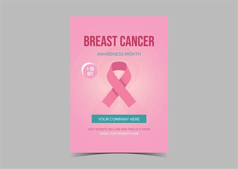 Breast Cancer Awareness Flyer Template October Breast Cancer 3229526