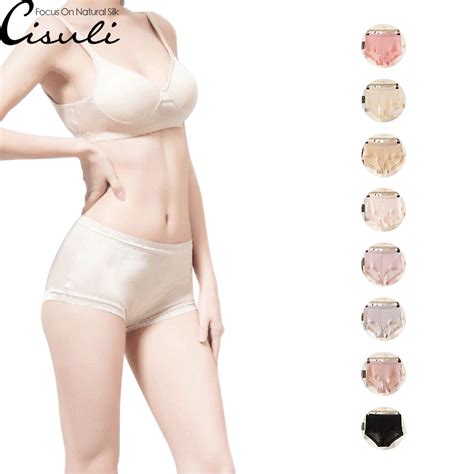 100 Mulberry Silk Knitted Panties For Women Silk Underwear Breathable