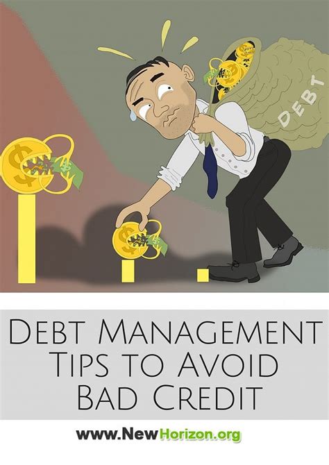 If you've missed a payment, pay as soon possible — it makes a difference. Debt Management Tips to Avoid Bad Credit | Debt management, Management tips, Debt