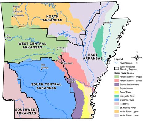 2014 Arkansas Water Plan River Basin Map Arkansas