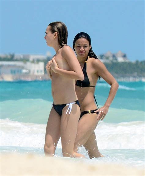 Cara Delevingne Michelle Rodríguez enjoy Cancún Mexico on 27 March