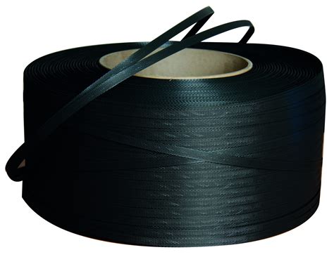 Polypropylene Strapping 12mm X 2000m Black 406mm Core 1 Roll 1108