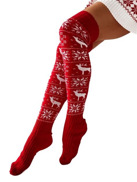 Fullvigor Women Cable Knit Extra Long Boot Socks Over Knee Thigh