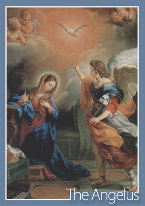 The Angelus Project A Printable Angelus Card