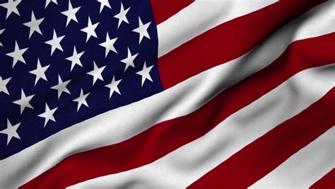 American Flag Blowing Wind High Quality Stock Footage Video 100