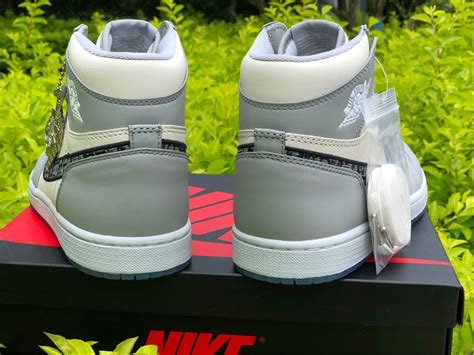 Custom dior x air jordan brand 1 high og grey. Buy Dior x Air Jordan 1s High OG White and Grey Shoes