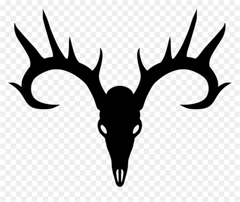 Free Mule Deer Antler Silhouette Download Free Mule Deer Antler