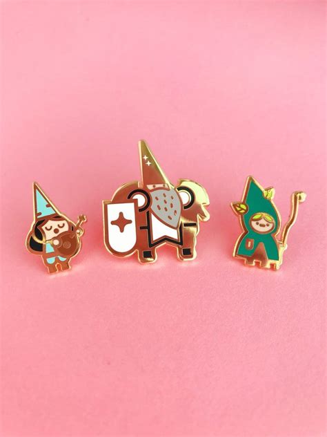 Gnome Party Lapel Pins • Oktotally The Pink Samurai This Bard