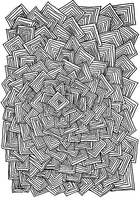 Relax Squares Anti Stress Adult Coloring Pages Page 2