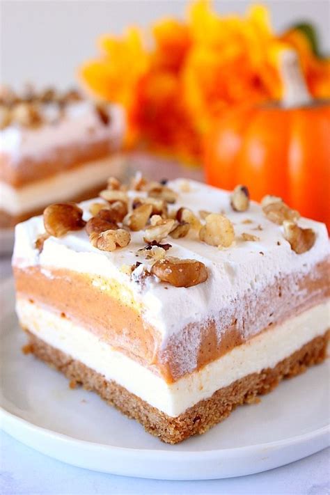 Pumpkin Lush Dessert Bars Recipe The Best Layered No