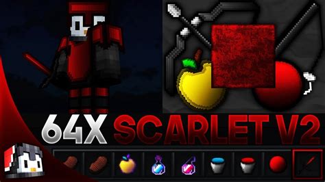 Scarlet V2 64x Mcpe Pvp Texture Pack Fps Friendly By Isparkton