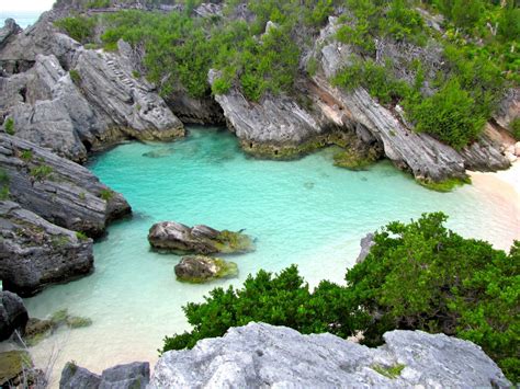 Many Of Bermudas Beaches Are In Small Covesso Very Beautiful And