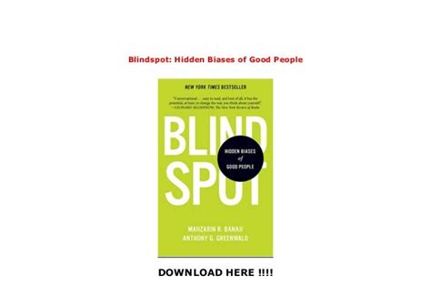 Blindspot Hidden Biases Of Good People