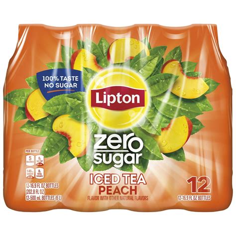 12 Bottles Lipton Diet Peach Iced Tea 169 Fl Oz