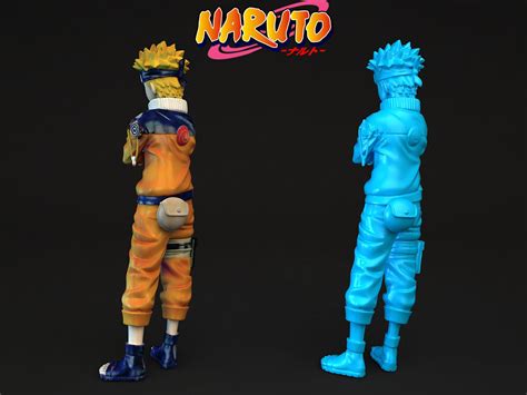 Naruto Two Figures Side 3d Model Cgtrader