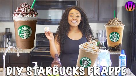 How To Make Homemade Starbucks Frappuccino Diy Youtube