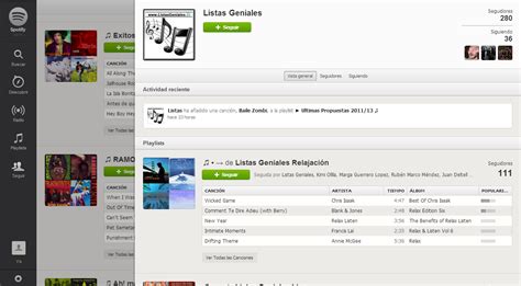 This application can be used instead of the desktop version of spotify as it. Listas Geniales: La aplicación web de Spotify en el navegador