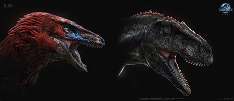 J Lesaffre Jurrassic World Deinonychus Acrocanthosaurus Antarctopelta